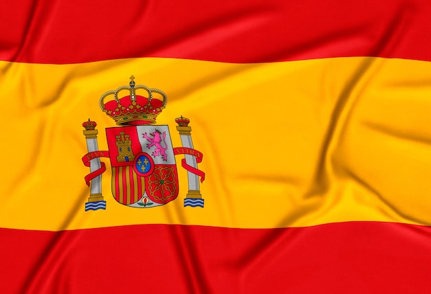 Photo gratuite fond de drapeau espagne réaliste