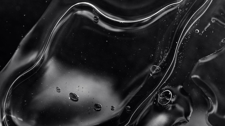 Photo gratuit fond d'eau noire avec des bulles