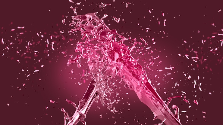 Photo gratuit fond d'éclaboussure rose