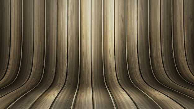 Photo gratuite fond d'écran en bois courbé 3d