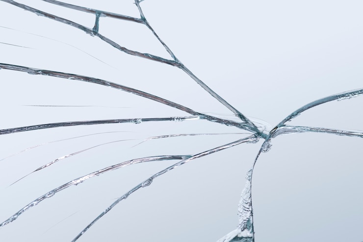 Photo gratuit fond d'effet de verre fissuré réaliste