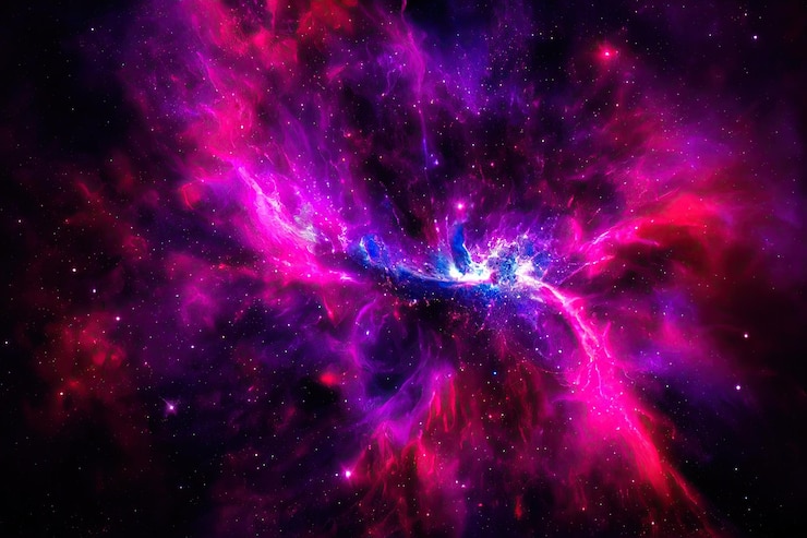 Photo gratuit fond d'espace cosmos de nuit étoilée réaliste et étoiles brillantes voie lactée et galaxie de couleur de poussière d'étoiles