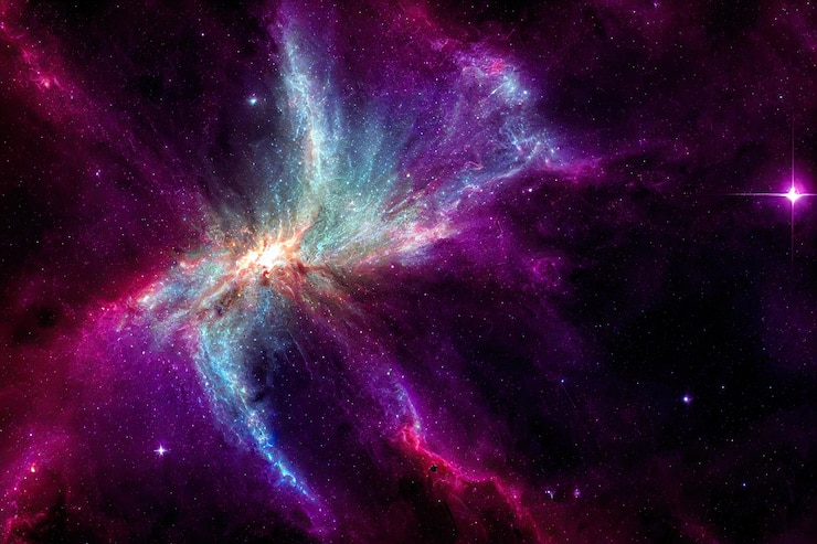 Photo gratuit fond d'espace cosmos de nuit étoilée réaliste et étoiles brillantes voie lactée et galaxie de couleur de poussière d'étoiles