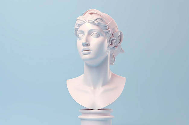 Fond esthétique du buste grec
