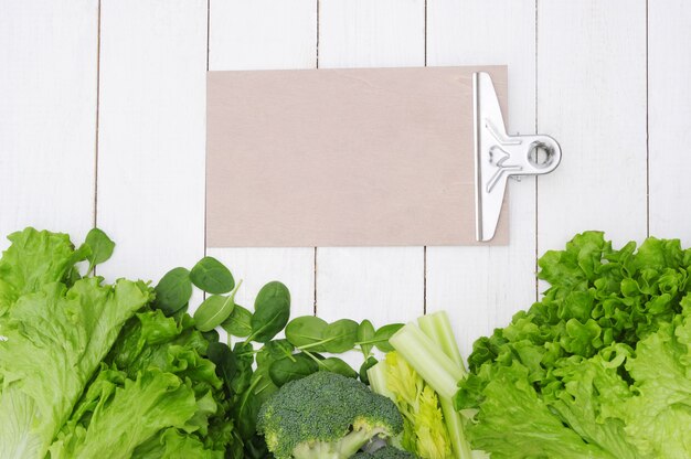 Fond fait de légumes, concept d'aliments sains