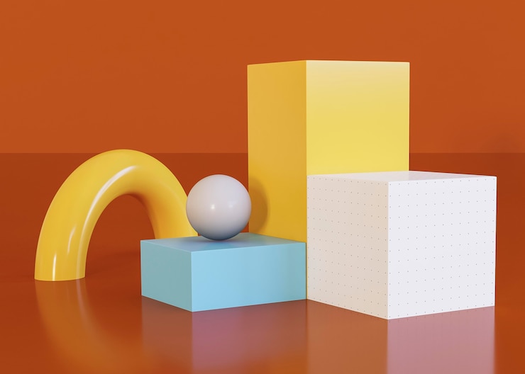Photo gratuit fond de formes géométriques divers cubes