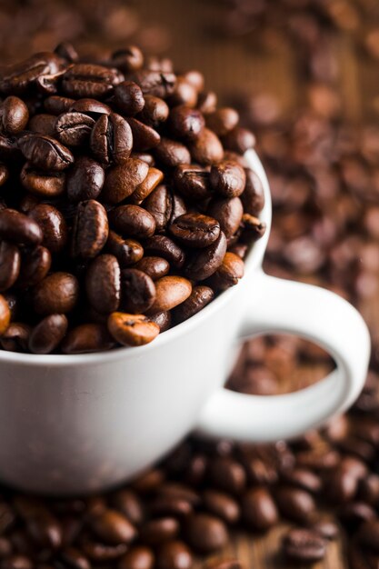 Fond de grains de café