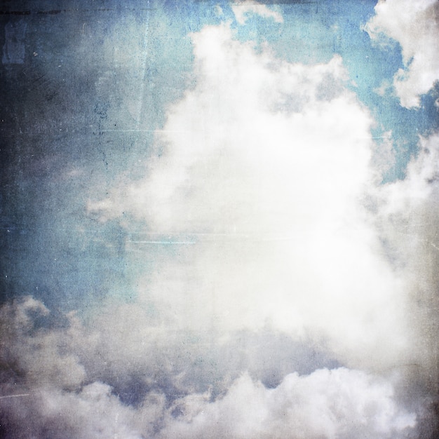 Photo gratuite fond grunge ciel et nuages