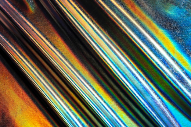Fond holographique métallique