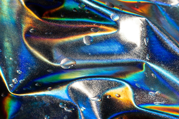 Fond holographique métallique