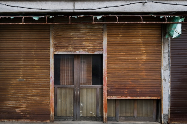 Fond de maison hantée rouillée