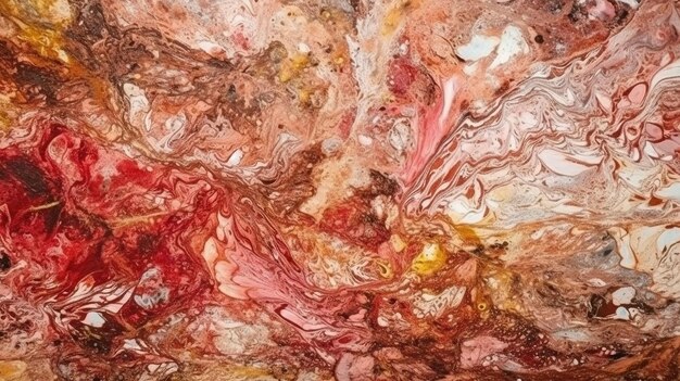 Fond de marbre Art numérique texture marbrée couleurs rubis Ai Image générée