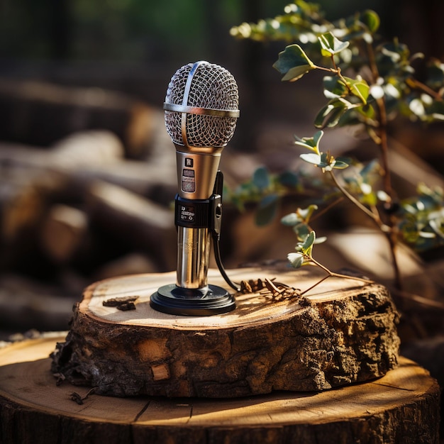 fond de microphone classique