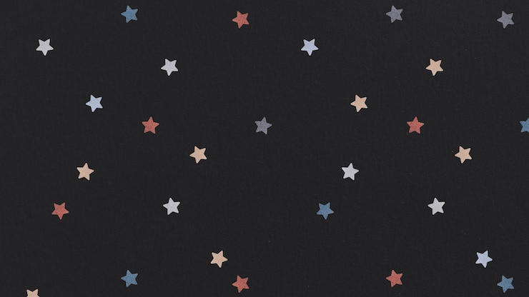 Photo gratuit fond à motifs d'étoiles colorées chatoyantes