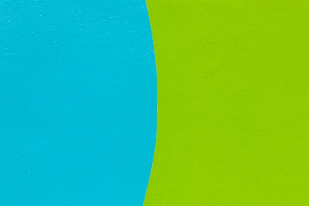 Fond de mur bleu et vert