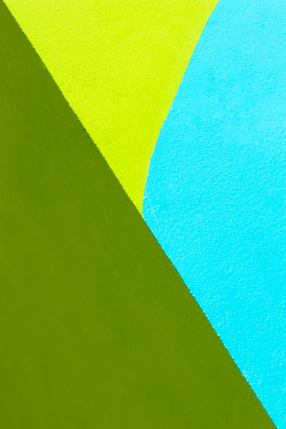 Fond de mur bleu et vert