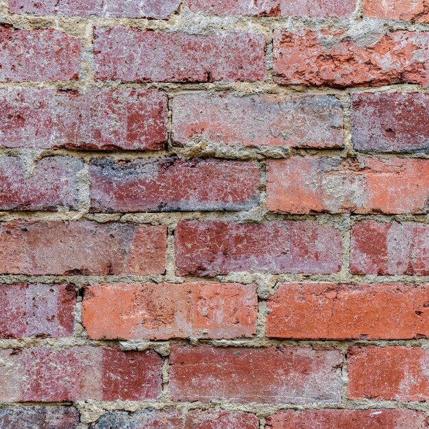 Fond de mur en briques rouges