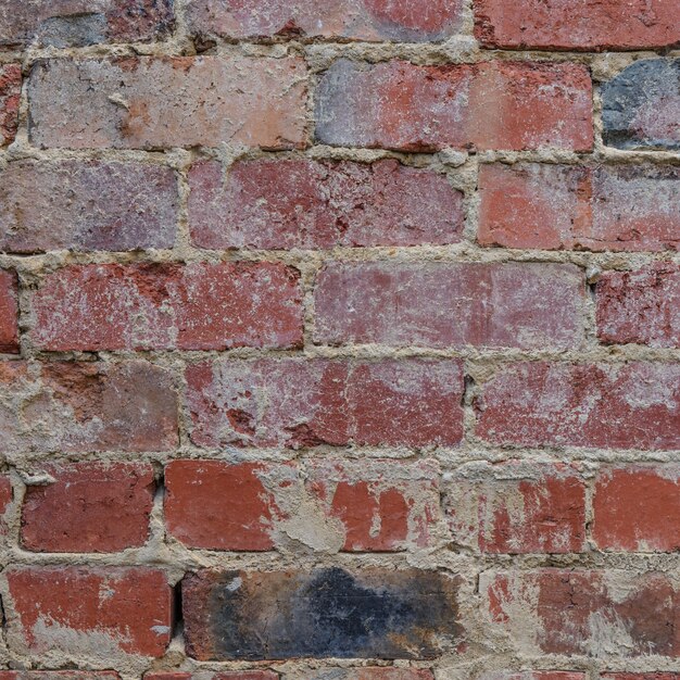 Fond de mur en briques rouges