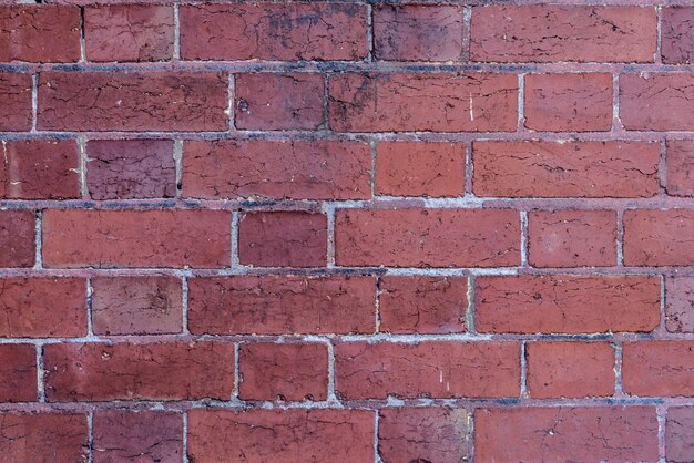 Fond de mur en briques rouges