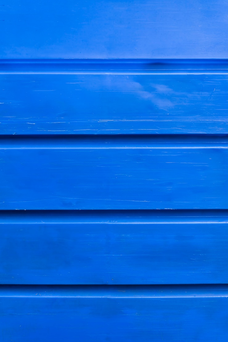 Photo gratuit fond de mur de planches de bois bleu