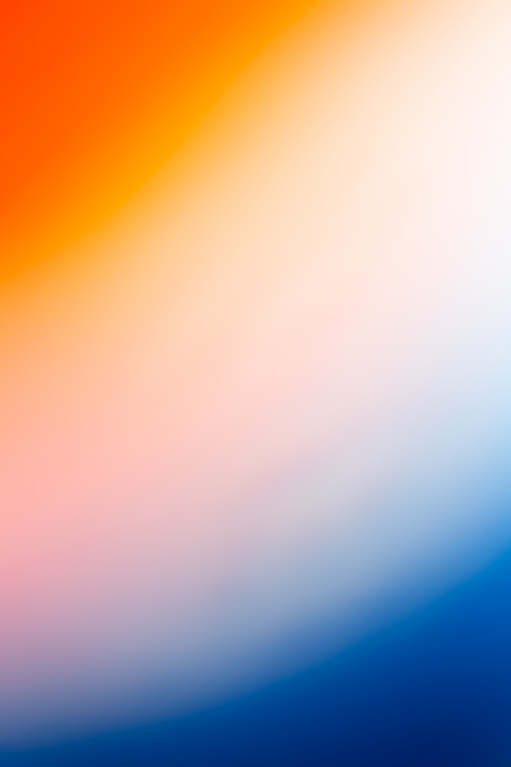 Photo gratuit fond orange et bleu