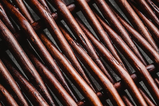 Fond de panier en bois vue de dessus