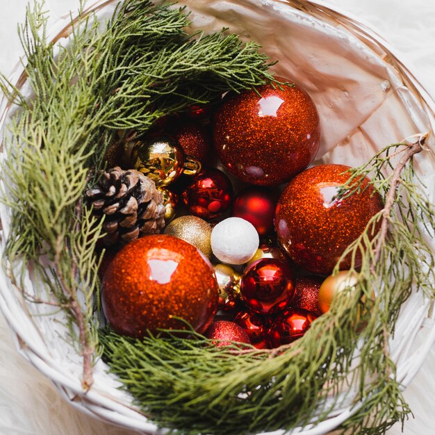 Fond de panier de Noël