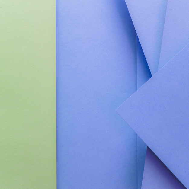 Fond de papier de couleur verte et bleue