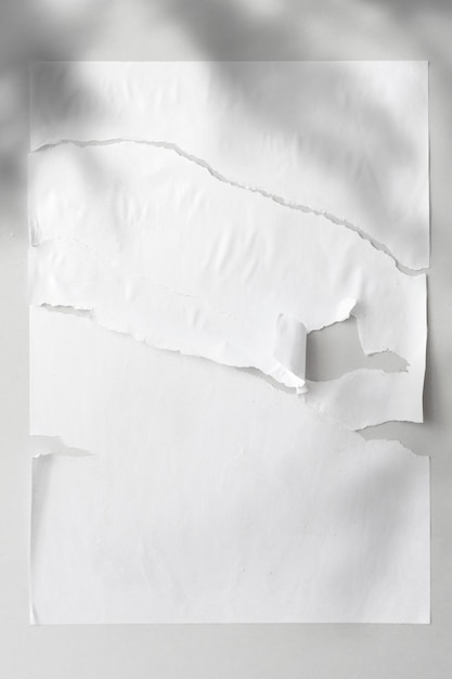 Fond de papier déchiré avec ombre