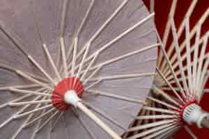 Photo gratuite fond avec parapluie traditionnel japonais wagasa