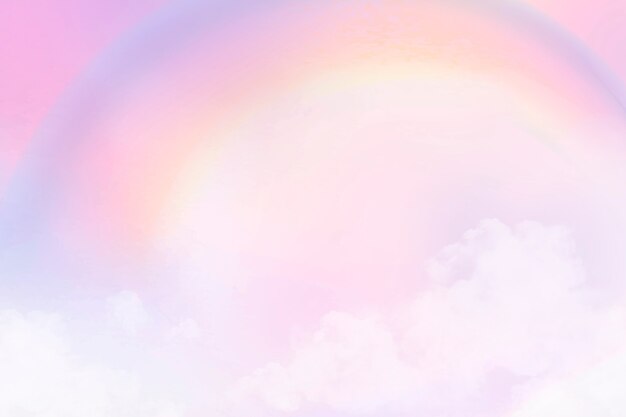 Fond pastel avec ciel dégradé rose esthétique