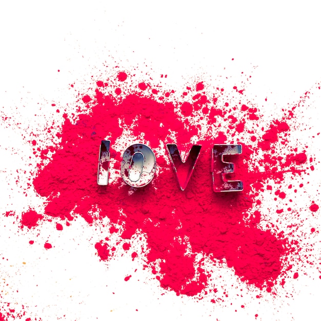 Photo gratuite fond de peinture aquarelle avec des lettres d'amour