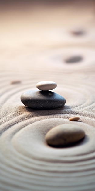 Fond de pierre zen minimaliste