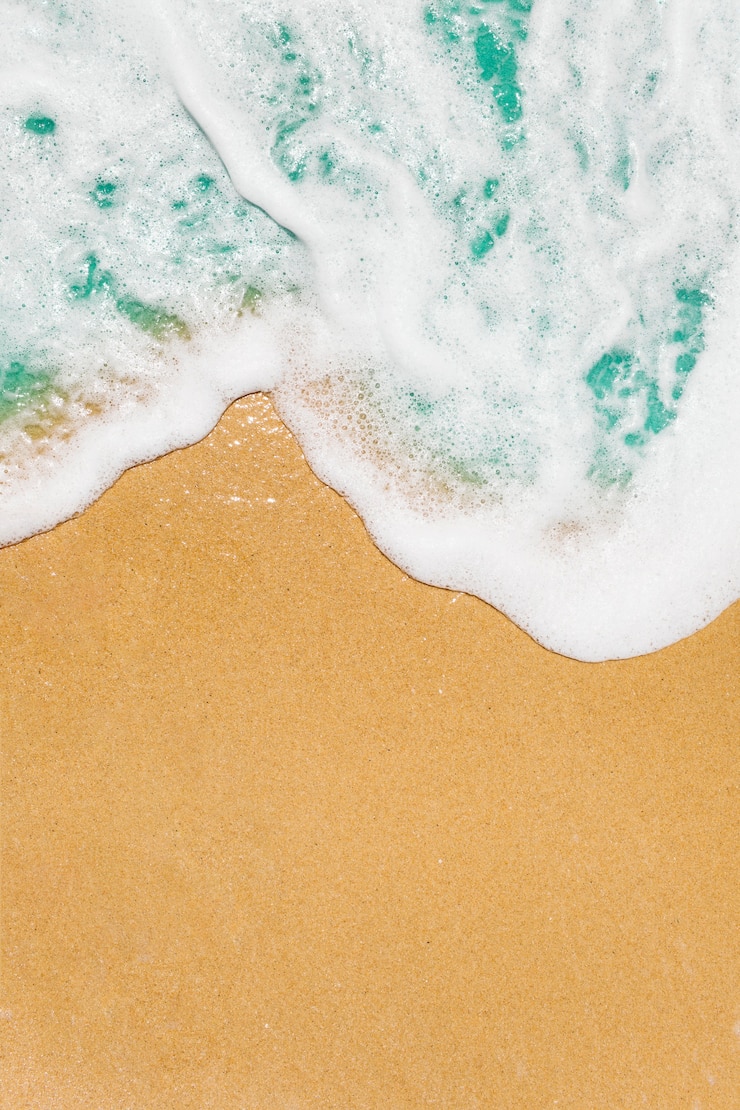 Photo gratuit fond de plage avec des vagues