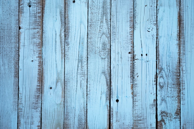 Fond plat de planche de bois bleu