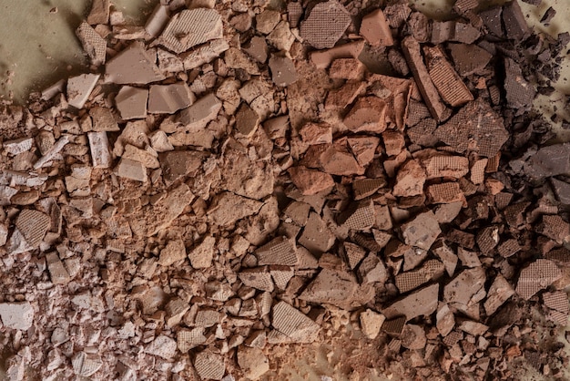 Fond de poudre de fard à paupières brun cassé