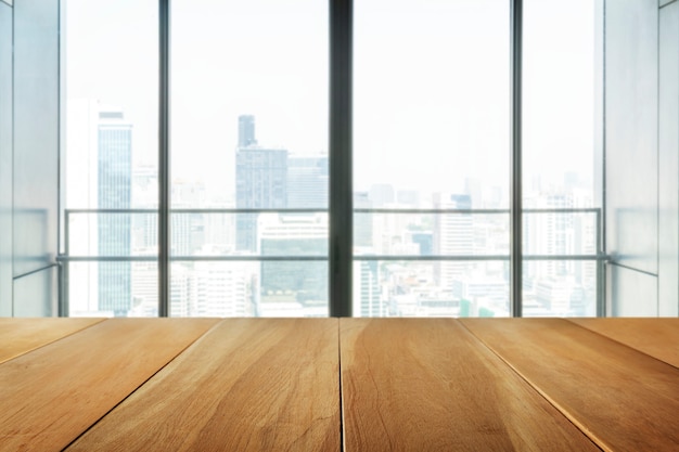 Fond de produit de table en bois