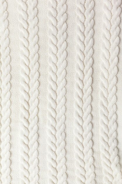 Fond de pull en laine blanche