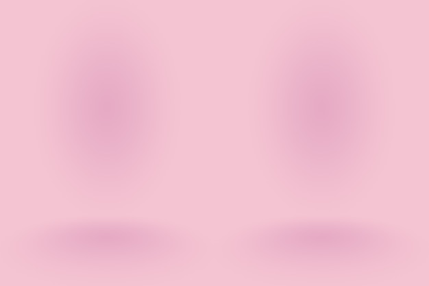 Fond rose abstrait Conception de mise en page de Noël Saint-Valentin, studio, salle, modèle web, rapport d'activité avec un dégradé de couleur de cercle lisse.
