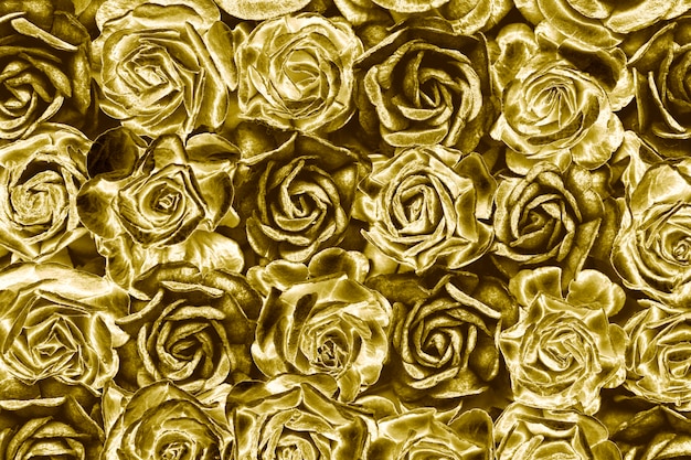 Fond de roses dorées