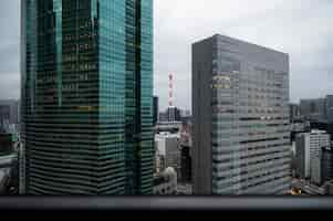 Photo gratuite fond de rue de tokyo moderne