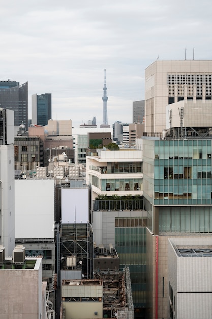 Fond de rue de tokyo moderne