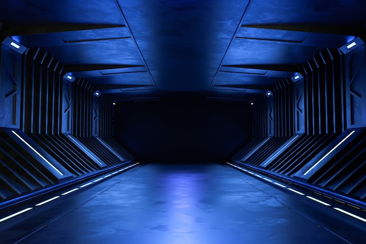 Photo gratuit fond de science-fiction futuriste moderne