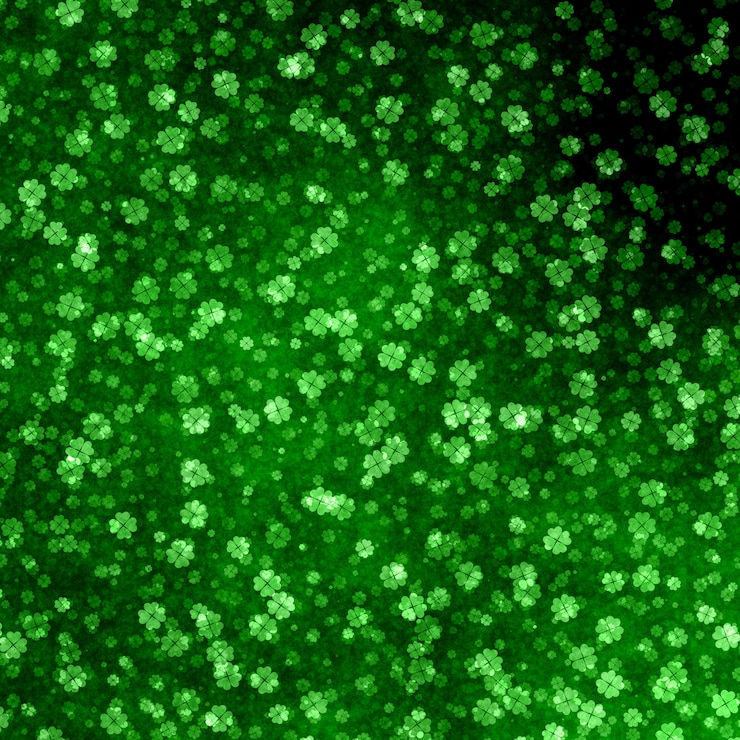Photo gratuit fond de st patricks day avec design de trèfle grunge