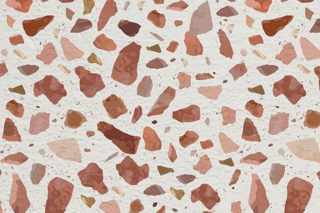 Fond de terrazzo, design marron esthétique