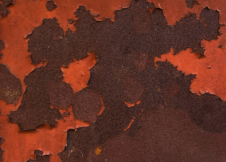 Photo gratuit fond texturé métallique rouillé