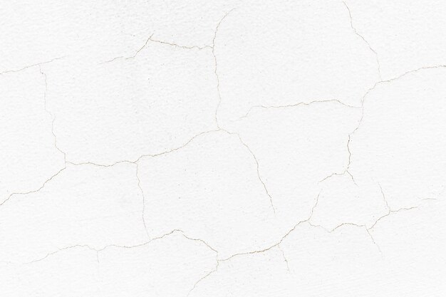 Fond de texture de mur fissuré blanc