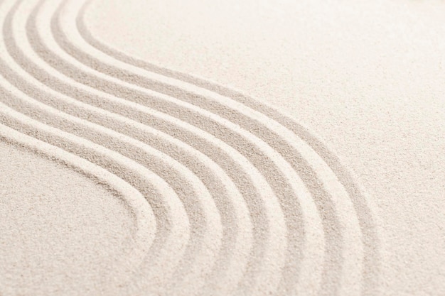 Photo gratuite fond texturé nature vague de sable dans le concept de bien-être