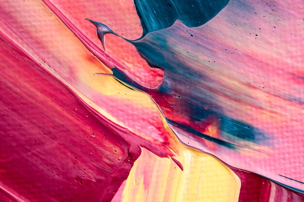Fond texturé de peinture acrylique dans l'art créatif de style abstrait rose