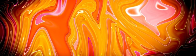Photo gratuite fond de texture de peinture marbrée liquide peinture fluide texture abstraite mélange de couleurs intensives fond d'écran